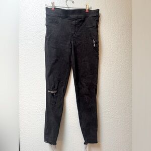 GUC spanx black skinny jeans M distressed